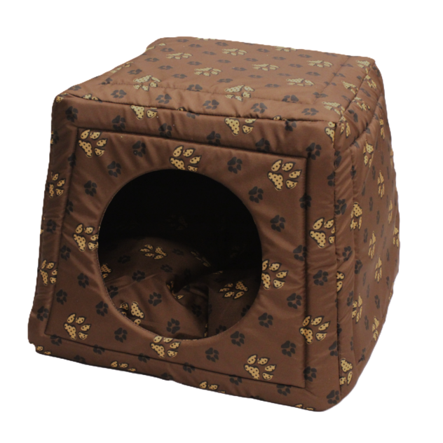 búda hnedá s bežovou a čiernou labkou 00-